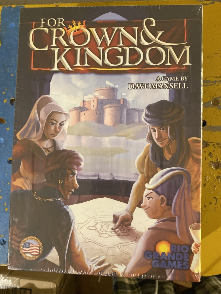 For Crown And Kingdom Board Game Dave Mansell New sealed! Rio grande Games