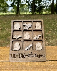 Tic Tac Toe Michigan Game, Table Games, Tic Tac Toe Game, State Of Michigan, New