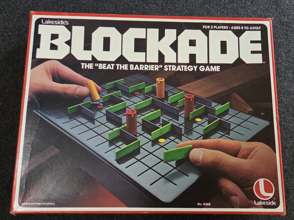 VINTAGE Blockade Strategy Game 100% COMPLETE Lakeside 1979 8+ READ