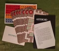 Asteroid, Series 120 Games vintage science fiction boardgame GDW 1980 unpunched
