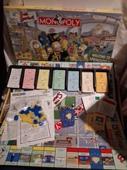 The Simpsons Monopoly 2001 Welcome To Springfield Board Game 100% Complete