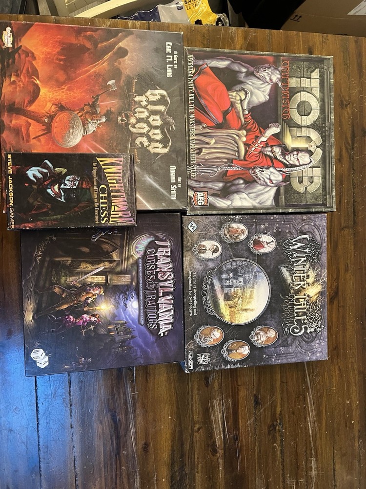 board games lot for adults and teens fantasy and horror themed games
