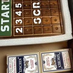 Metal 11 Horse Racing Wood Board Game Dice Cards Set