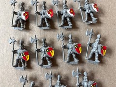 Vtg Battle Masters Board Game Replacement Men At Arms 11x + 4 Replacement Parts