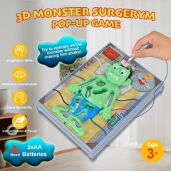 Operated Monster Board Game for Ages 3-8-12 Years Old with Tweezers and Fun G…