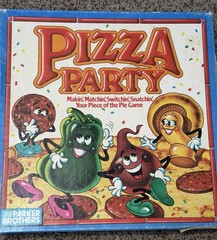 Vintage Pizza Party Board Game Parker Brothers 1987 (missing one red switch pc)