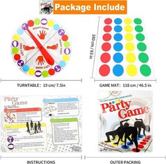 Twister Family Kid Children Classic Funny Party Body Game More Moves Indoor Game