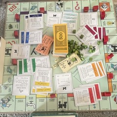 1940S Or 50 Monopoly Game It Appears To Be Complete Lots Of Fun For Everyone