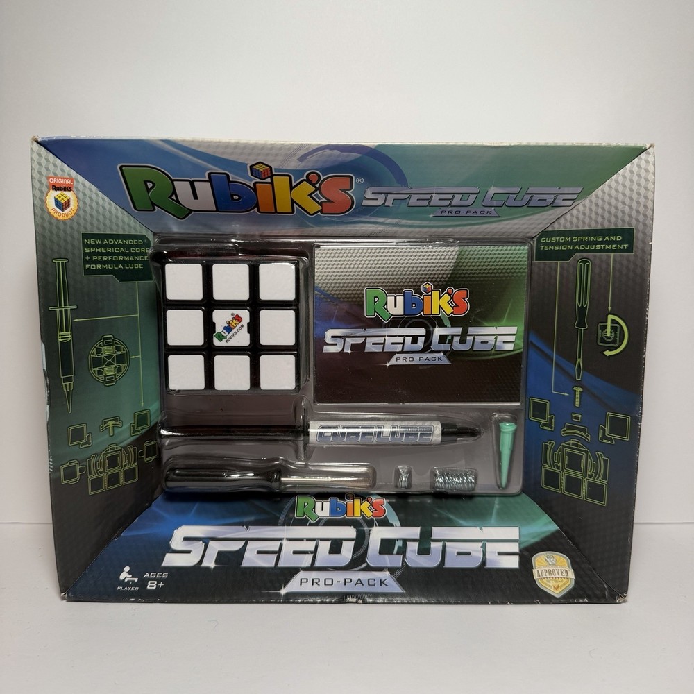 Rubik’s Speed Cube Pro Pack Kit Winning Moves Games New In Damaged Box Cubing