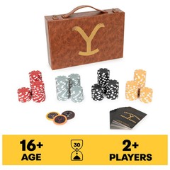 Yellowstone Dutton Ranch Poker Set 200 /pc Set ! NIB Brown Case – Great Gift
