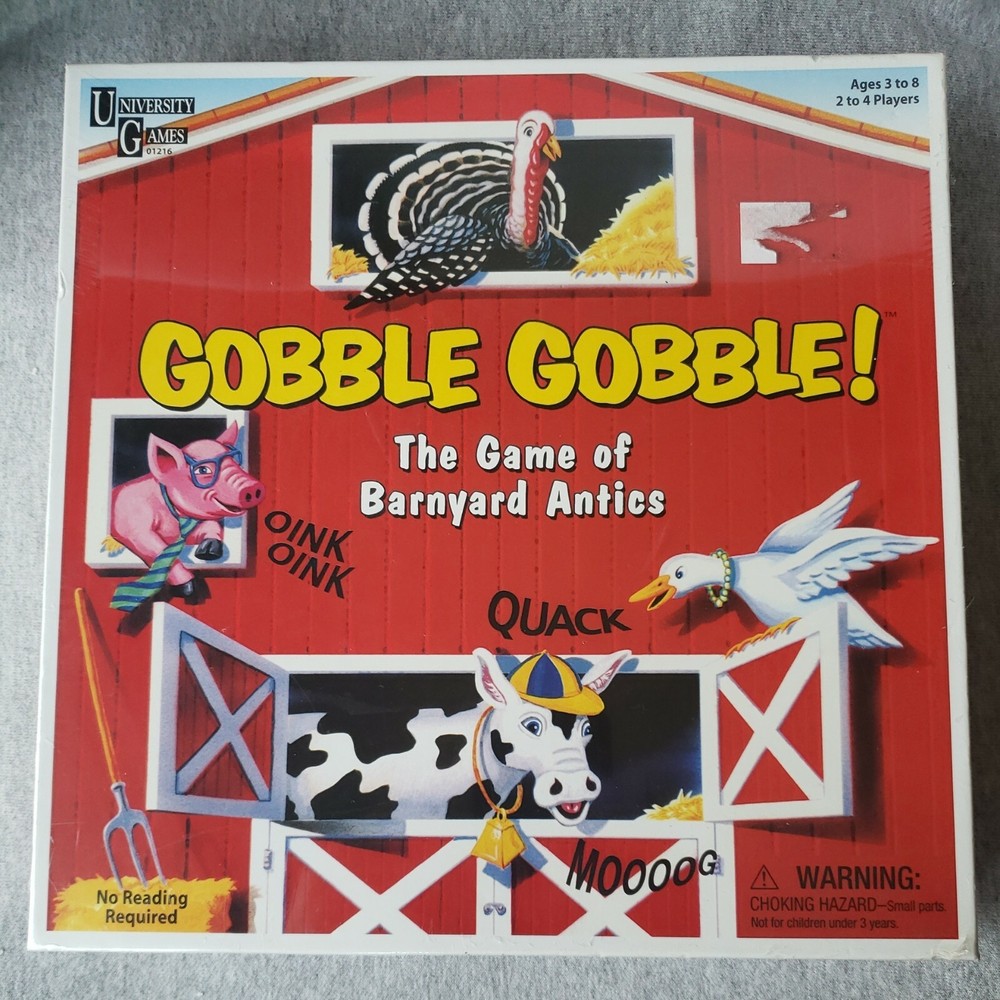 Gobble Gobble! The Game of Barnyard Antics – Kids Board Game Ages 3 to 8 Gift