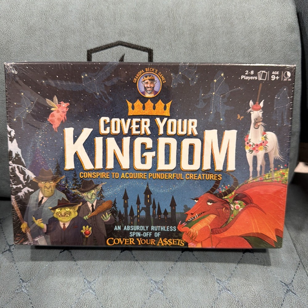 Cover Your Kingdom (Brand New, Sealed) Grandpa Beck’s Games Ages 9+ 2-8 Players