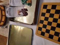 Fundex Games Double-Sided Solid Wood Checkers/Tic Tac Toe Board Game 3+ 2007