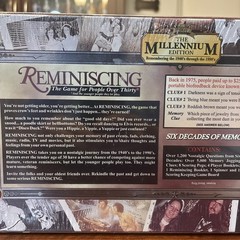 Reminiscing Board Game for People Over Thirty 1940s-1990s Trivia New Old Stock