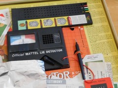 F2 Mattel Lie Detector Scientific Crime Game #452 1960 Orig Box
