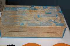 VTG 1980s Nerf Ping Pong Table Tennis Set Complete Parker Brothers Toy w Box