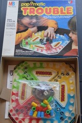 Vintage Pop O Matic Trouble Board Game (1986) Milton Bradley Complete & Working