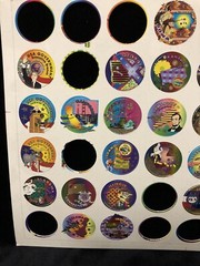 Vintage 1990s US State government Collectible POGS Sheet United States