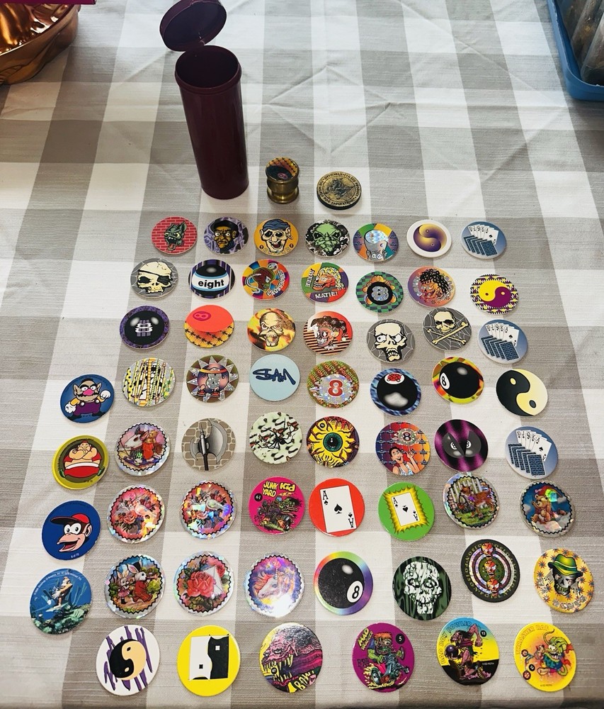 Vintage 1990s POGS Slammer & Slammers Milk Caps Huge Lot 90s Kids Toy
