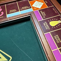 Monopoly Collector’s Edition Franklin Mint Wood Game Board w/ Standard Pieces
