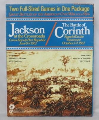 SPI 1981: Jackson at the Crossroads & Battle of Corinth – GB ACW Games (PUN) EX