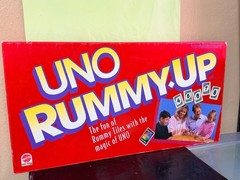 VINTAGE Uno Rummy Up COMPLETE Mattel 1993 Family Game 90’s Tiles