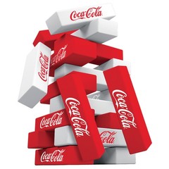 MasterPieces – Coca-Cola – Officially Licensed Mini Tumble Tower Game