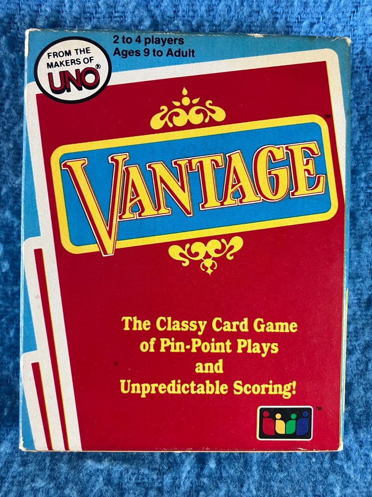 VANTAGE Strategy Card Game 1985 Uno International Games NEW Sealed