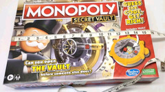 MONOPOLY Secret Vault Board Game for Kids Ages 8 and Up, Complete, New, Open Box