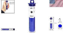 Compact Left Right Center Dice Game Prime Set with 36 Chips & Tube Storage