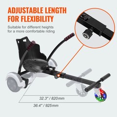 Uimoso Self-Balancing Scooter Seat Attachment for 6.5″8″ 8.5″ 10″ with LED Light