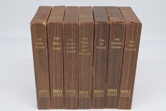 Vintage Hoyle Official Games Walnut Puzzle Set Complete 7 Games Stancraft 1964