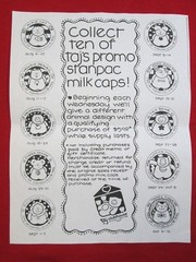 26 Taj of Honolulu & Clubhouse promotional pogs Stanpac milk caps Hawaii 1993