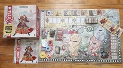 CMON Rising Sun Board Game LOT. See description! MINIs are all new!
