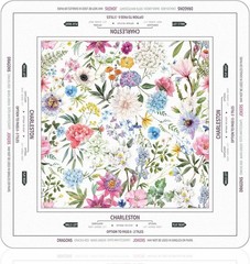 Chinoiserie Mahjong Mat 31.5″ x 31.5″ Colorful Floral Mat Anti Slip & Noise