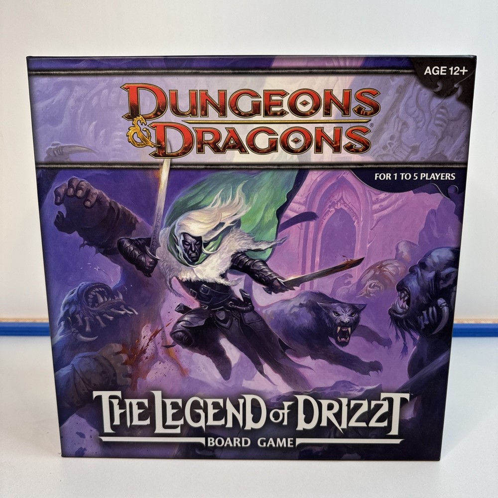 Dungeons & Dragons the Legend of Drizzt Board Game Complete very clean VG COND.