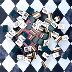 Lyla Inspired 4-Layer Teal Back American Mahjong Tiles