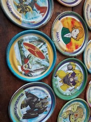 Digimon Rappers Lot Of 31 Digital Monsters Metal Pogs Tazos 2 Inch Mgic Box 2001