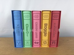 Vintage Linen Bookshelf Game Edition 5 Pack Bundle WS Game Company Open Box