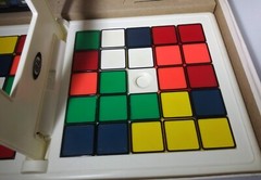 Vintage 1982 Rubiks Race Game By Ideal Complete, Rubiks Cube Face Matching Game
