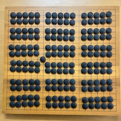 Go Stones Clam Shell 180 Black 181 & Go Bowl Set Japan Vintage [No Go Board]