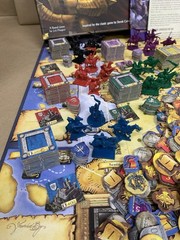 LN Mint Warrior Knights Fantasy Flight Board Game With Crown & Glory Expansion
