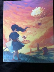 CANVAS Board Game w Wooden Pieces, Easels, Playmat