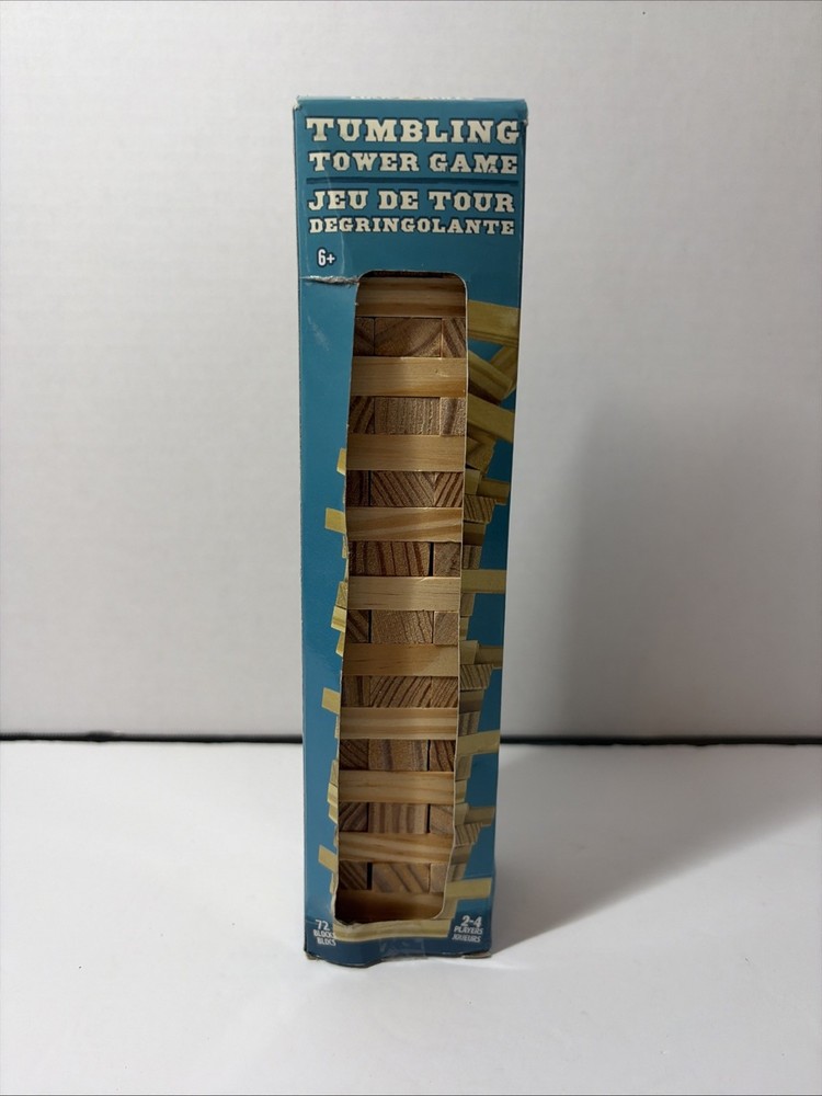 72 Pc Set Tumbling Tower Wooden Stacking Blocks – New In Box | Kids Block Game