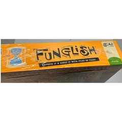 Hasbro Funglish Board Game Word Guessing Tile Game Ages 12+ Family Fun NWT