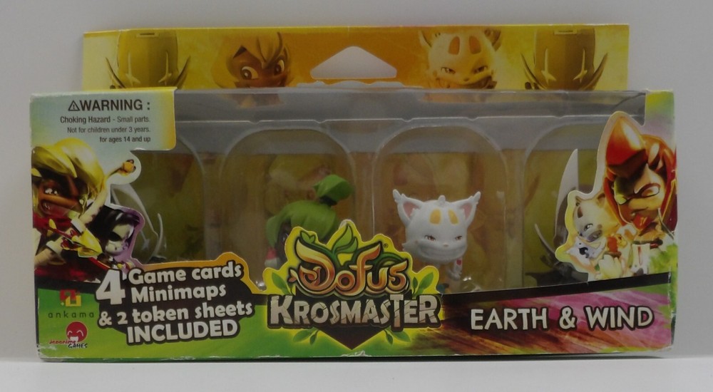 Dofus Krosmaster Set #04 Earth & Wind COMPLETE IN BOX 4x miniatures