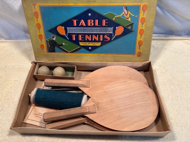 Antique 1920/1930’s TABLE TENNIS – Marks Brothers Co. Boston. In box.