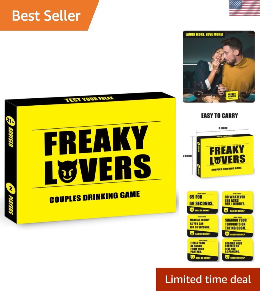Couple Drinking Game for Date Night to Your Freak, Fun Couple Game for Roman…