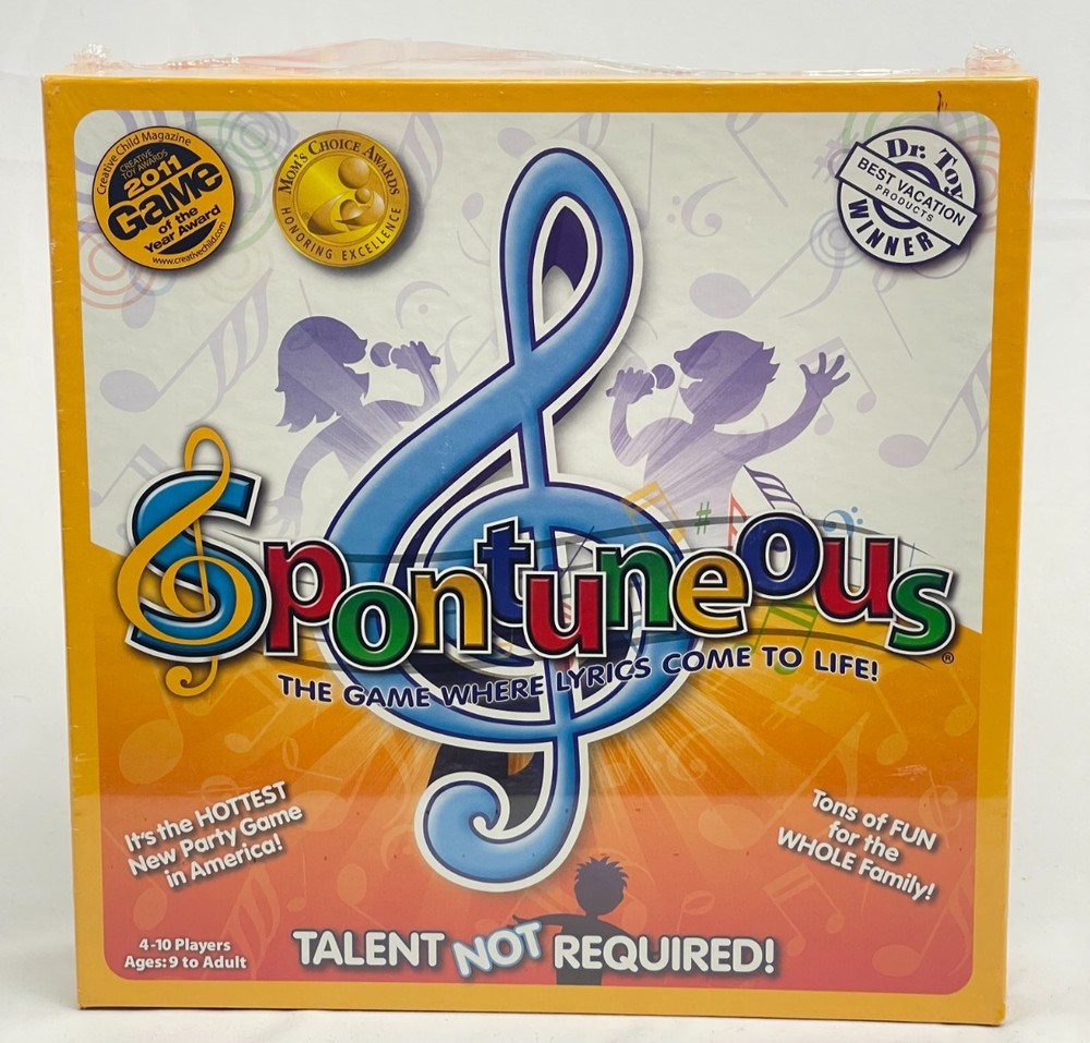 SPONTANEOUS The Board Game of LYRICS and SONGS Music Lovers – NEW