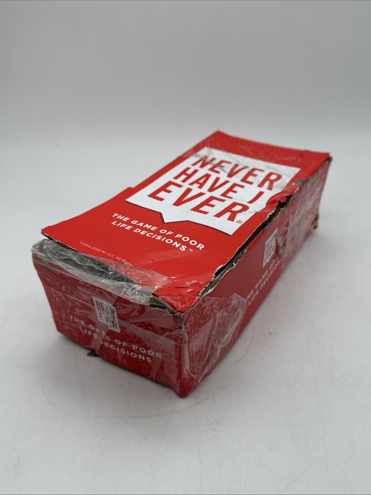 Never Have I Ever Party Card Poor Life Decisions Game Box Is Damaged Product NEW